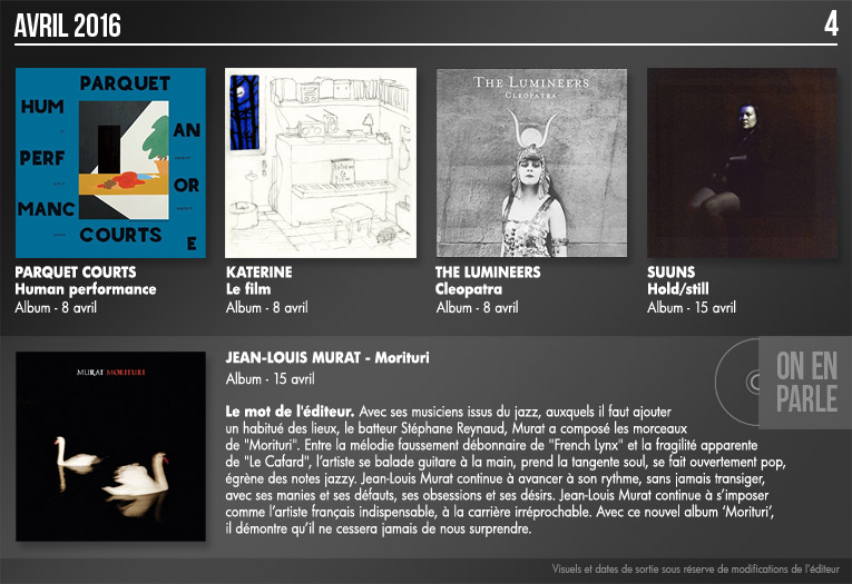 Albums &agrave; venir D