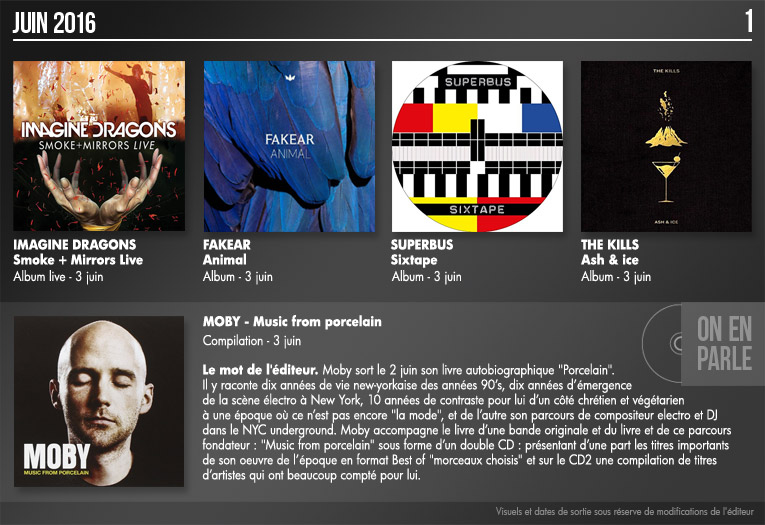 Albums &agrave; venir A